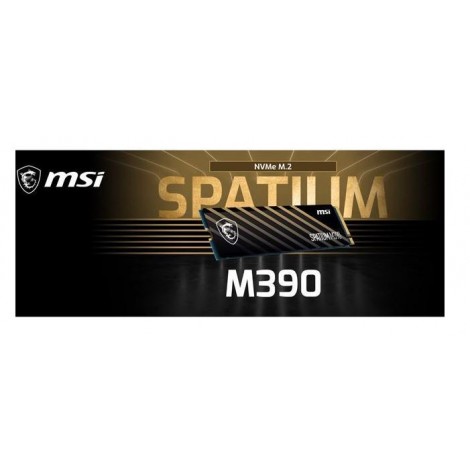 MSI SPATIUM M390 NVMe M.2 SSD 2TB, 3300 MB/s Read, 3000 MB/s Write, PCI-E 3.0, 1200 TBW, 5 Year Warranty