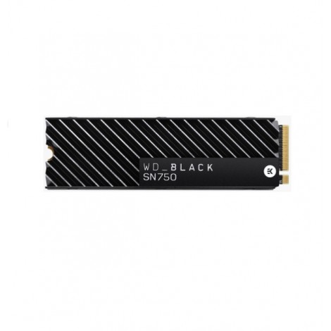 Western Digital WD Black SN750 1TB NVMe SSD 3430MB/s 3000MB/s R/W 600TBW 515K/560K IOPS with Heatsink M.2 2280 PCIe Gen 3 1.75mil hrs MTBF 5Yrs Wty