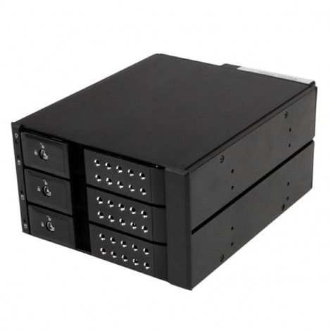 STARTECH HSB3SATSASBA .COM 3 BAY 3.5" SATA/SAS TRAYLESS MOBILE RACK BACKPLANE