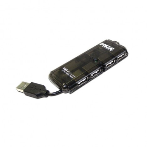 LASER 4-Port USB Hub NO Power Required USB 2.0 Mini Hub 