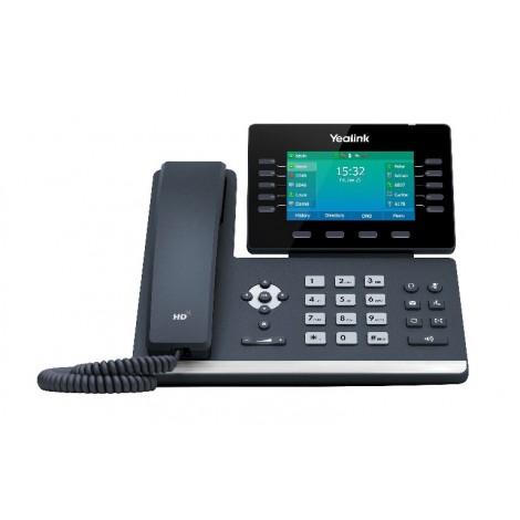 Yealink T54W,  16 Line IP HD Phone, 4.3' 480 x 272 colour screen, HD voice, Dual Gig Ports, Built in Bluetooth and WiFi, USB 2.0 Port