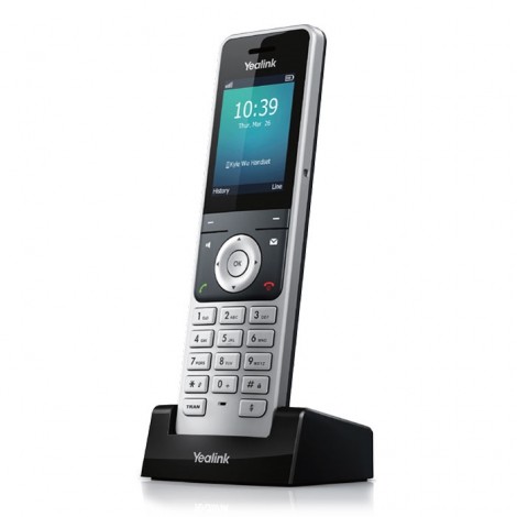 YEALINK W56H Cordless DECT IP Phone Handset, Wireless, HD Audio Quality, Quick USB Charging, High-end ID design, Microsoft SIP Gateway,Teams