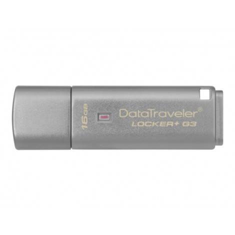 Kingston 16GB DataTraveler Locker + G3 USB 3.0 Flash Drive DTLPG3 Cloud Encrypted
