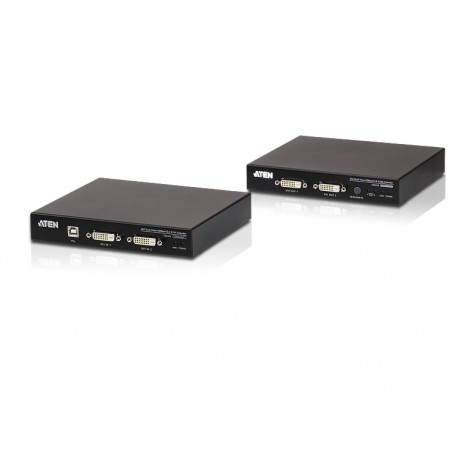 Aten HDBaseT2.0  DVI Dual View USB KVM Console Extender  w/RS-232