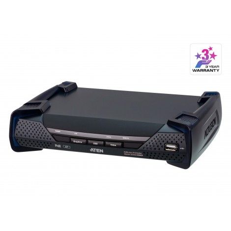 Aten 4K DP Single Display KVM over IP Receiver with Power over Ethernet, power adapter not included
