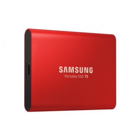 Samsung T5 Portable SSD 500GB/Up to 540MB/Sec Transfer speed/Metallic Red/51g