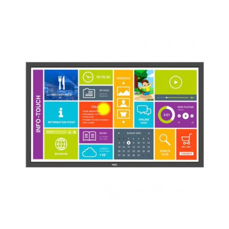 NEC 55" P554-SST 10 Point Multi Touch LED Display/ 24/7 Usage/ 16:9/ 1920 x 1080/ 1200:1/ S-IPS Panel/ VGA,DVI, HDMI/ Speakers/ Optional OPS