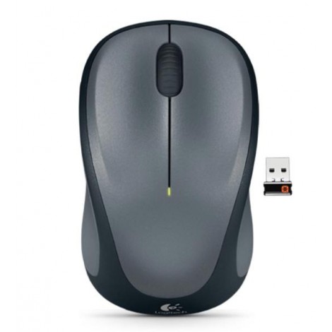 Logitech Wireless Mouse M235, 3 Button, USB Receiver, Scroll Wheel, Colour: Colt Glossy  Black, 1 AA battery (pre-installed)