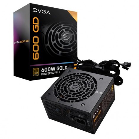 EVGA 600 GD, 80+ GOLD 600W, 5 Year Warranty, Power Supply 100-GD-0600-V4 (AU)