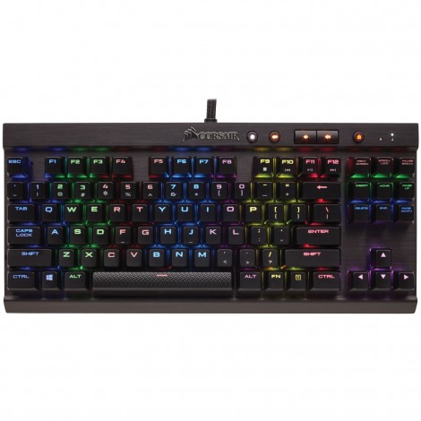 Corsair K65 LUX RGB LED Backlit Compact Gaming Mechanical Keyboard Cherry MX Red CH-9110010-NA