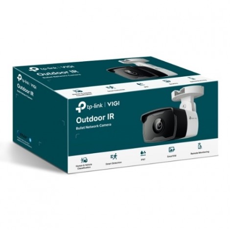 TP-LINK VIGI C340I(4MM) VIGI 4MP C340I(4mm) Outdoor IR Bullet Network Camera, 4mm Lens, Smart Detection, 3YW - Image 1