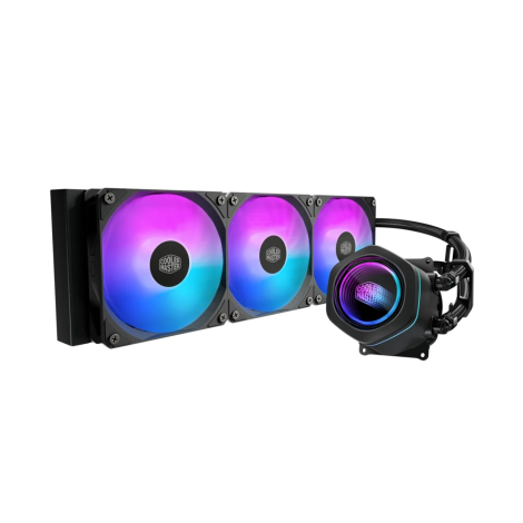 Cooler Master MLX-D36M-A18PA-R1 CM LIQUID COOLER, DUAL CHAMBER PUMP, 360MM RAD, ARGB FANS(3), 400MM TUBE, 5YR - Image 1