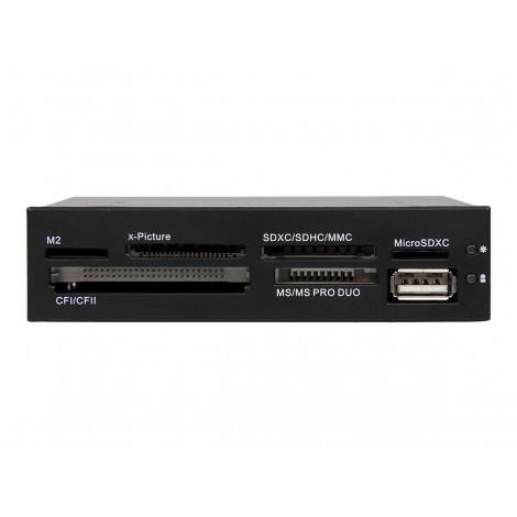 StarTech 35FCREADBK3 USB2.0 MULTI CARD READER, SD/ MICRO SD/CF TO IDC, IDC USB CABLE, 2YR - Image 1