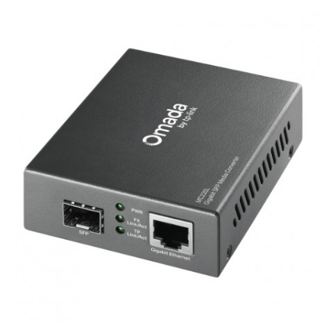 TP-LINK MC220L Gigabit Single & Multi-Mode SFP Media Converter - IEEE 802.3ab/802.3z, 0.55km Multi-mode, 10km Single-Mode - Image 1