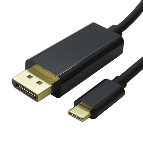 Astrotek AT-USBCDP-1.8 2m USB-C to DP DisplayPort Cable Adapter Male to Male for iPad Pro Macbook Air Samsung Galaxy Surface Dell Windows XPS 4k - Image 1