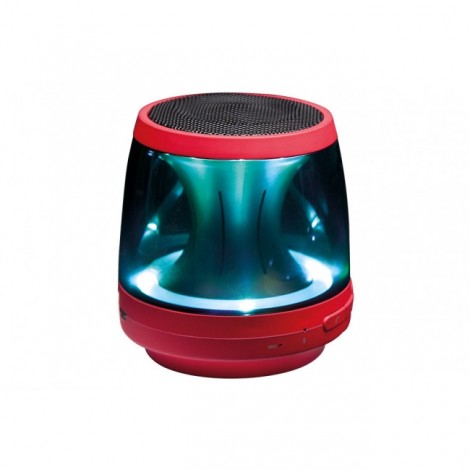 LG PH1R Bluetooth Speaker (RED)- LED Mood Lighting, Speaker Phone, Aux in, Built in Micphone