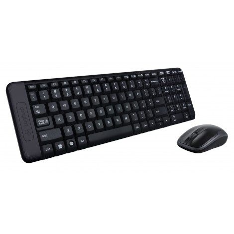 Logitech 920-003235 MK220 Wireless Keyboard & Mouse Combo Much smaller design, same keys 2.4 GHz 128-bit AES encryption Fewer battery hassles