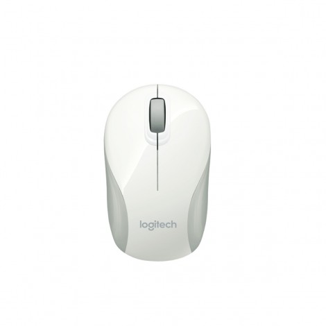  Logitech M187 Wireless Mini Mouse - White 