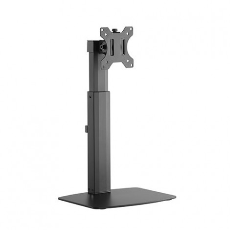 Brateck Single Screen Pneumatic Vertical Lift Monitor Stand Fit Most 17'-27' Flat and Curved Monitors Up to 7 kg per screen VESA 75x75/100x100