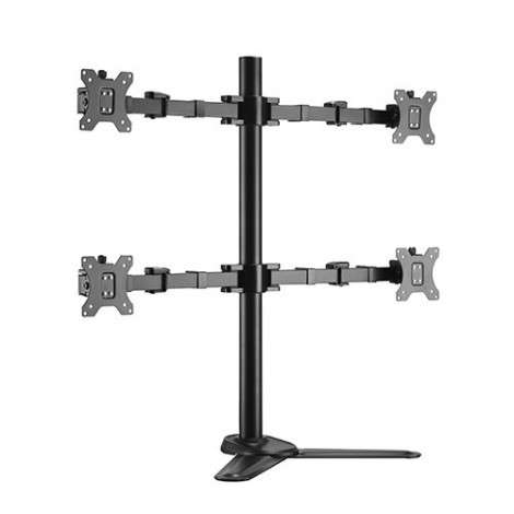 Brateck Quad Monitors Affordable Steel Articulating Monitor Stand Fit Most 17'-32' Monitors Up to 9kg per screen