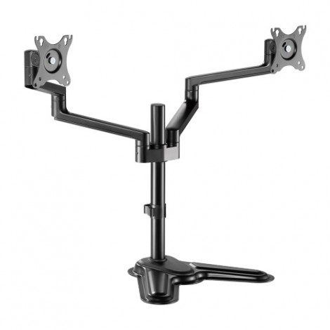 BRATECK LDT72-T024 Premium Aluminum Articulating Monitor Stand Fit Most 17"-32" Monitor Weight Capacity Up to 8KG VESA 75x75,100x100