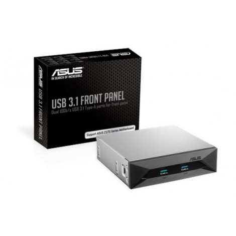 ASUS USB 3.1 FRONT PANEL Dual 10Gbit/s Backward-Compatible USB 3.1 Gen 2 Type-A Ports For PC’s Front Panel