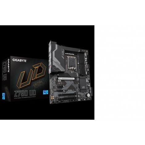 Gigabyte Z790 UD Intel LGA 1700 ATX Motherboard, 4x DDR5 ~128GB, 3x PCI-E x16, 3x M.2, 6x SATA,  5x USB 3.2, 1x USB-C,4x USB 2.0