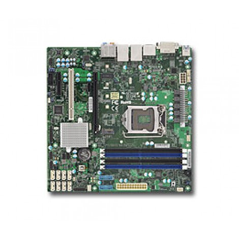 Supermicro X11SAE mATX E3-1200v5/v6, Gen6/7  i7/i5/i3, 4x DDR4 ECC, M.2, SATA RAID, 2x GbE, C236, DVI-D, DP, HDMI