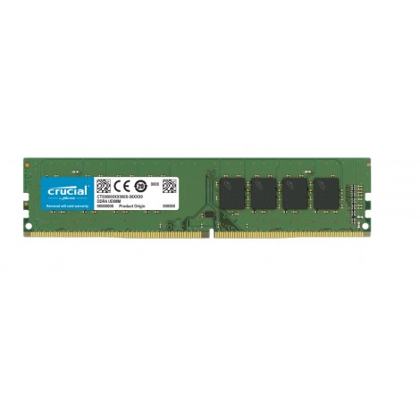 MICRON (CRUCIAL) CT8G4DFS832A Crucial 8GB (1x8GB) DDR4 UDIMM 3200MHz CL22 Dual Ranked x8 Single Stick Desktop PC Memory RAM