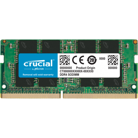 Micron (Crucial) CT16G4SFRA32A Crucial 16GB (1x16GB) DDR4 SODIMM 3200MHz CL22 1.2V Un-Ranked Notebook Laptop Memory RAM