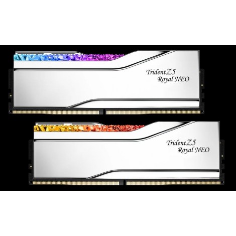 G.SKILL F5-6400J3039G16GX2-TR5NS Trident Z5 Royal Neo RAM Module - 32 GB (2 x 16GB) - RGB - DDR5-6400/PC5-51200 DDR5 SDRAM - 6400 MHz - CL30 - 1.40 V - Non-ECC - Unbuffered - Lifetime Warranty