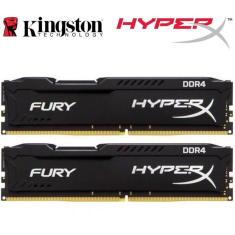 Kingston HyperX Fury 16GB (2x8GB) DDR4 UDIMM 2666MHz CL16 1.2V Unbuffered ValueRAM Double Stick Kit Gaming Desktop PC Memory ~HX426C16FB2K2/16