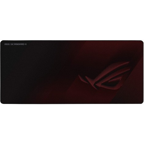 ASUS ROG SCABBARD II Gaming Mouse Pad, Extended Size (900x400mm) Water/Oil/Dust Respellent, Anti-Fray, Soft Cloth With Rubber Base