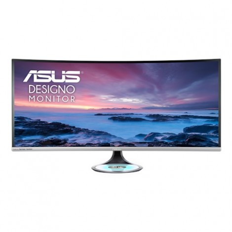 ASUS 37.5“ Designo Curve MX38VC Monitor Uwqhd IPS Eye Care with Qi Charging
