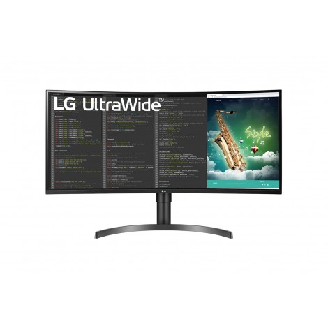 LG 35' 35WN75C-B UltraWide QHD HDR VA Curved Monitor