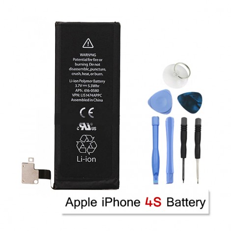 Capacity High Replacement Internal Battery 1430mAh For iPhone 4S Free Tools