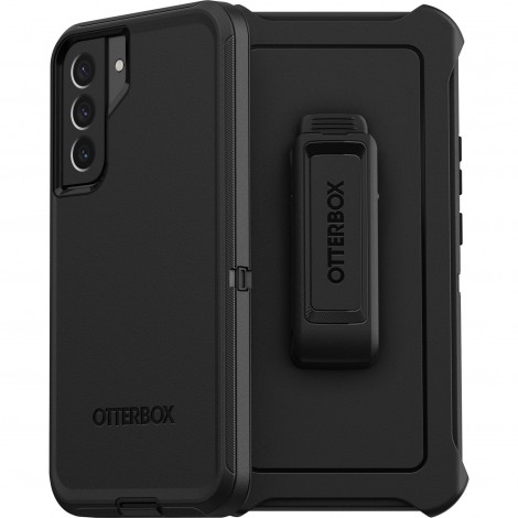 OtterBox Samsung Galaxy S22+ 5G (6.6') Defender Series Case - Black (77-86361), Multi-Layer defense, Wireless Charging Compatible, Port Protection