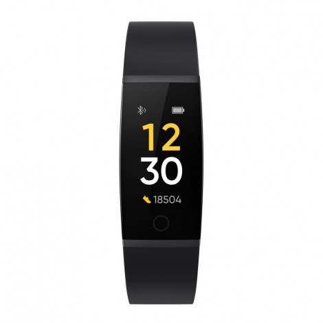realme Band Black- Real-time Heart Rate Monitor, Large Colour Display, Intelligent Sports Tracker, Sleep Quality Monitor, Smart Notifications