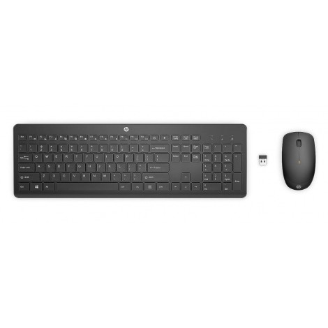 HP 18H24AA 230 USB Wireless Keyboard & Mouse Combo 2.4GHz 12 function keys Chiclet Comfortable Low Noise 1600DPI Mouse Light Weight Long Battery Life ~1Y4D0UT