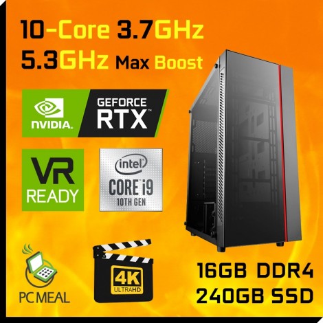 Intel i9 10900KF RTX3070 16GB 240GB SSD Gaming Computer Desktop PC