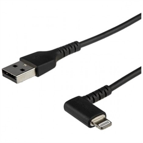 StarTech Cable - Black Angled Lightning to USB 1m