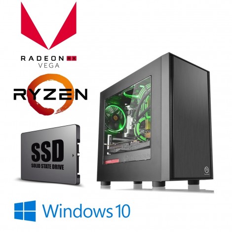AMD Ryzen 5 2400G 3.9GHz 120GB SSD 8GB Radeon Vega 11 Gaming Computer Desktop PC