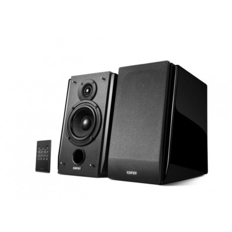 Edifier R1850DB Active 2.0 Bookshelf Speakers - Includes Bluetooth, Optical Inputs, Subwoofer Supported, Built-in Amplifier, Wireless Remote BLACKWOOD