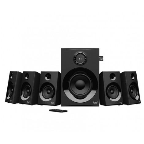 Logitech Z607 5.1 Surround Sound Speakers SD USB FM 160 WATTS 133.35 mm subwoofer extra-long rear cables