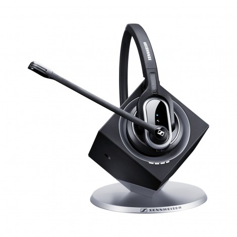 EPOS | Sennheiser DW Pro 1  - DECT Monaural Wireless Office headset with base station, for phone only, USB port for upgrade, Activegard + Ultra Noise