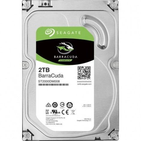Seagate BarraCuda 2TB 3.5" SATA Internal Desktop Hard Drive HDD 7200RPM 64MB ST2000DM008