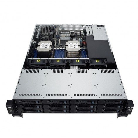ASUS RS520-E9-RS12-E 2U Barebone Rackmont Server, Dual LGA3647, 16 x DIMM, 12x 3.5' HS Bays, 2 x Rear 2.5', 800W RPSU