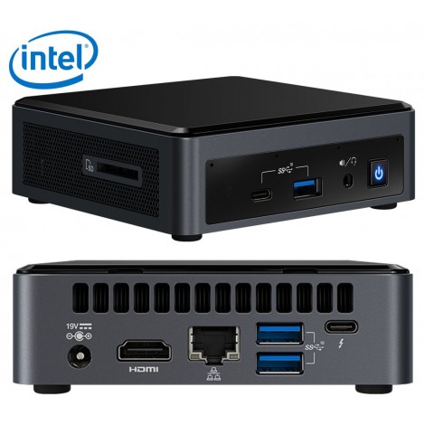 Intel NUC mini PC i7-10710U 4.7GHz 2xDDR4 M.2 SSD 3xDisplays HDMI USB-C DP GbE LAN WiFi BT VESA Thunderbolt 3 4xUSB3.1 2x USB2