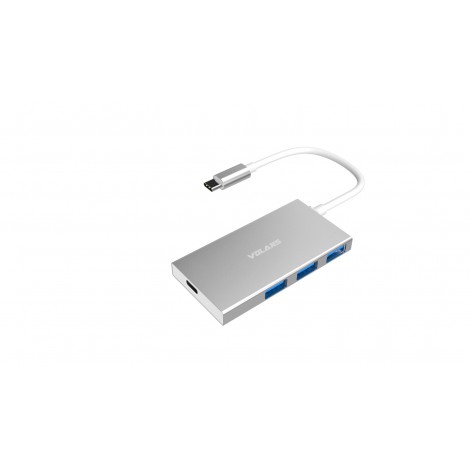 Volans VL-HB3C Aluminium USB-C to 3-Port USB3.0 Hub with Power Delivery