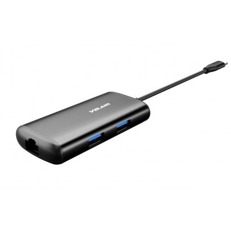 Volans Aluminium USB-C to 4K HDMI Multi-function Adapter w/PD LAN USB-A VL-UCH3CL 